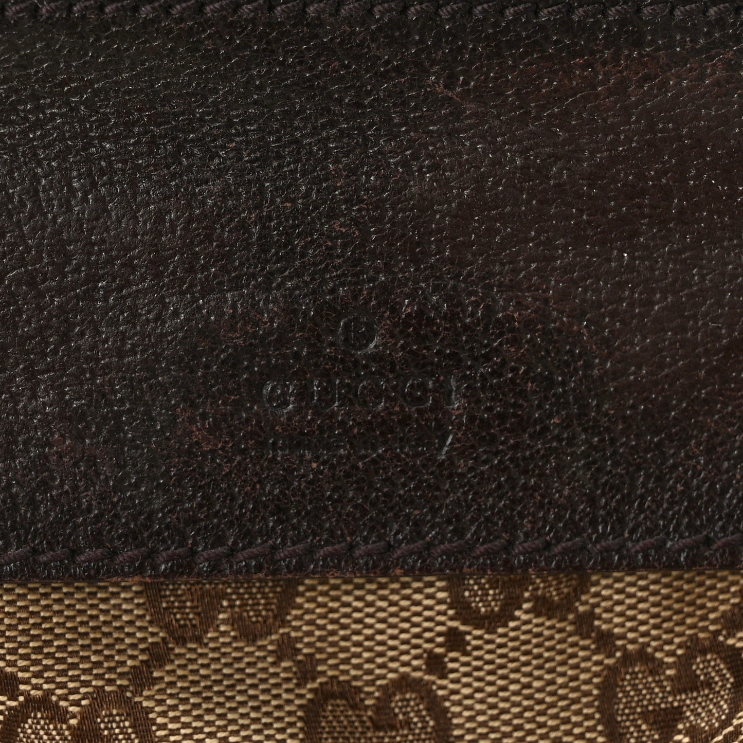 GG Monogram Double Pocket Belt Bag Dark Brown