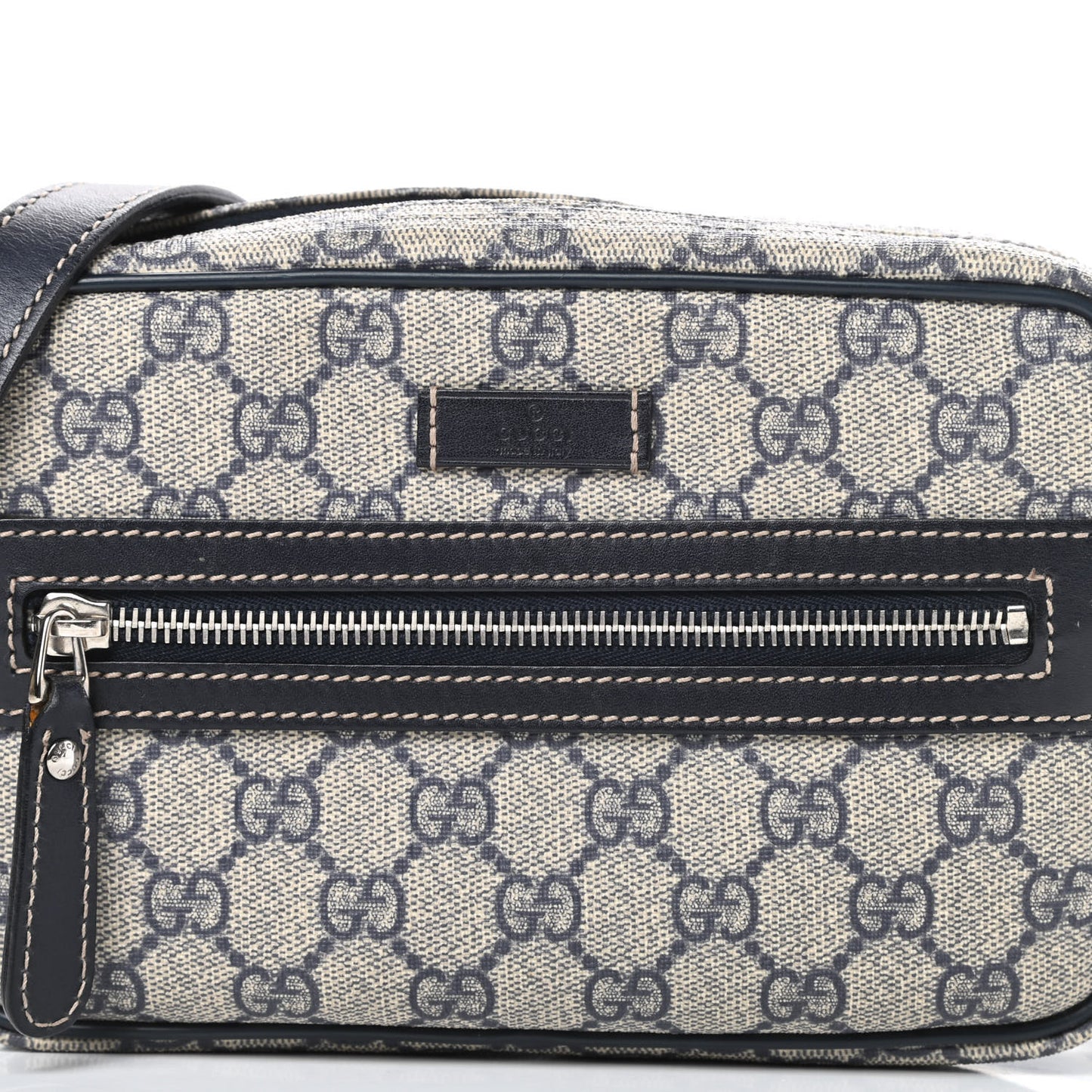 GG Plus Monogram Small Shoulder Bag Navy