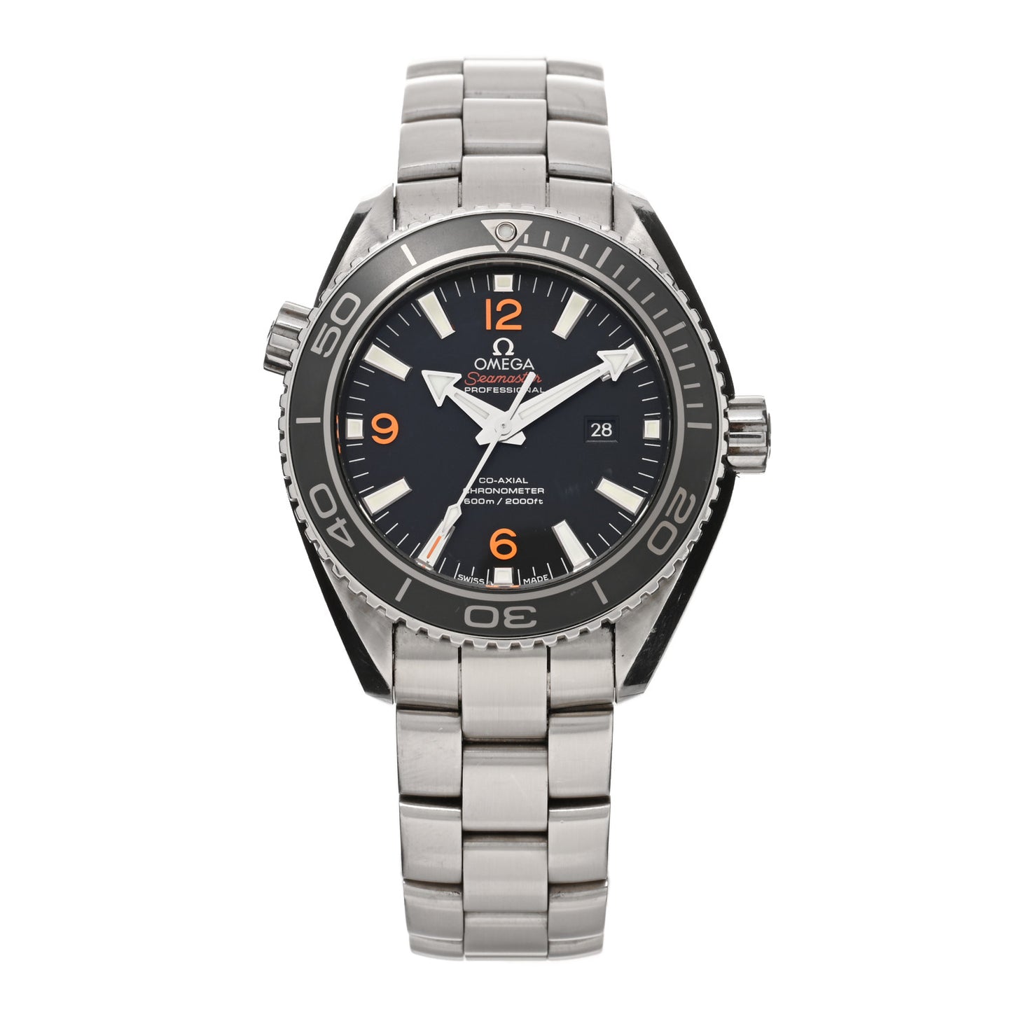 Stainless Steel 37mm Seamaster Planet Ocean Co-Axial Automatic Watch Black 232.30.38.20.01.002