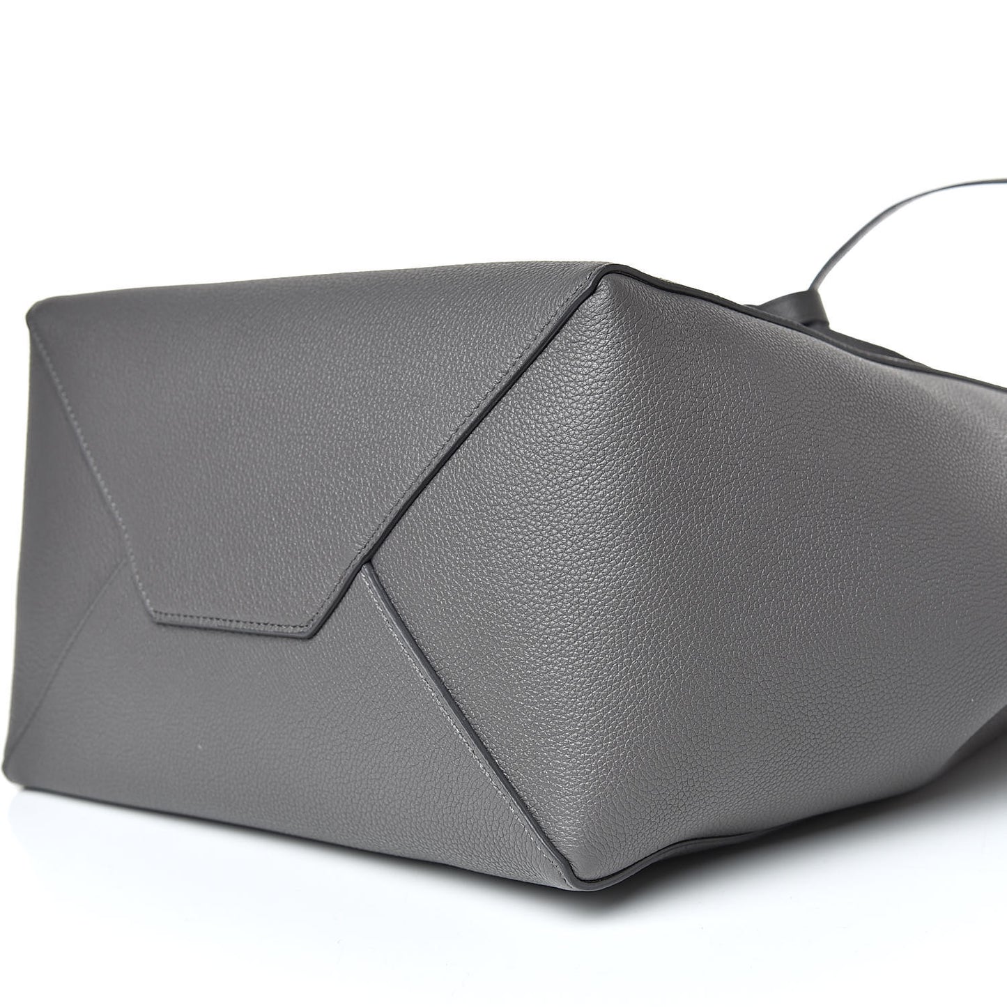Soft Grained Calfskin Small Belt Cabas Phantom Grey