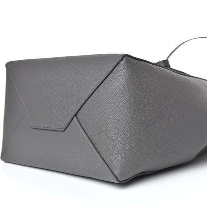 Celine Soft Grained Calfskin Small Belt Cabas Phantom Grey 9 of 10