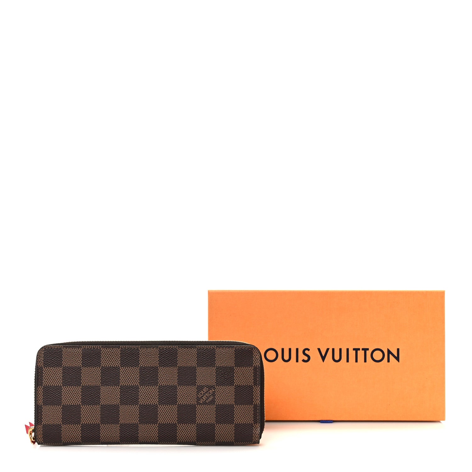 Louis Vuitton Damier Ebene Clemence Wallet Cherry 8 of 8