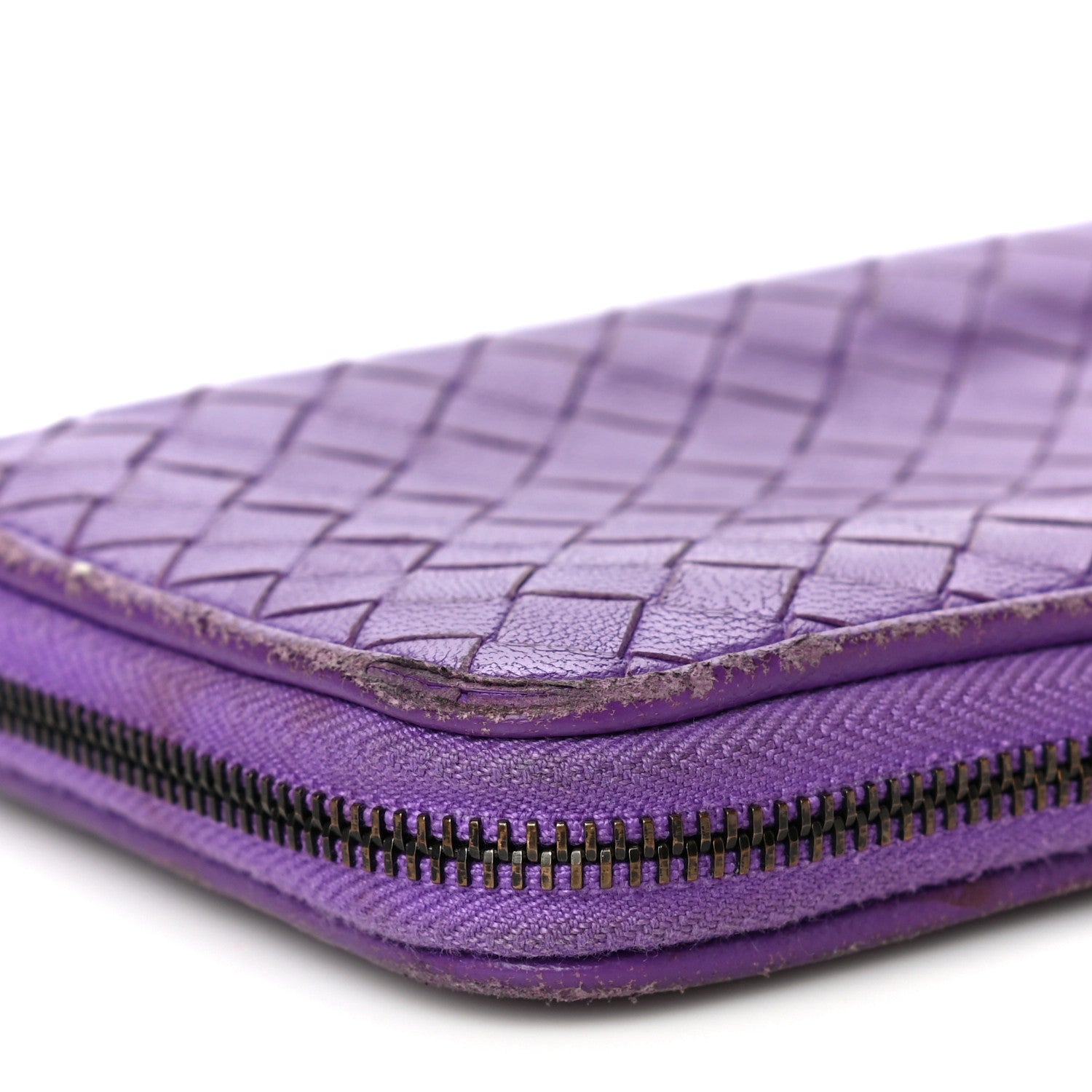 Bottega Veneta Nappa Intrecciato Wristlet Zip Wallet Byzantine 13 of 21