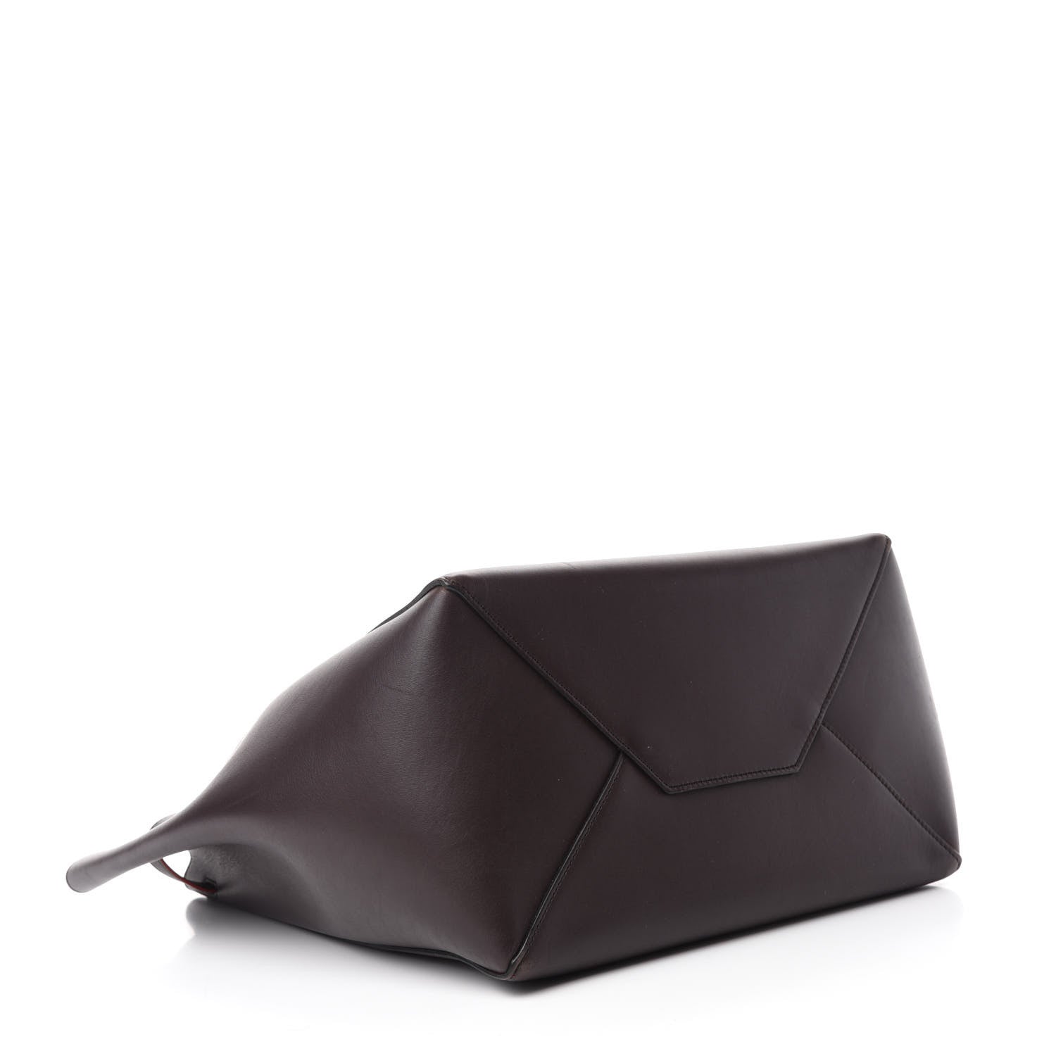 Celine Smooth Calfskin Small Belt Cabas Phantom Dark Brown 4 of 9