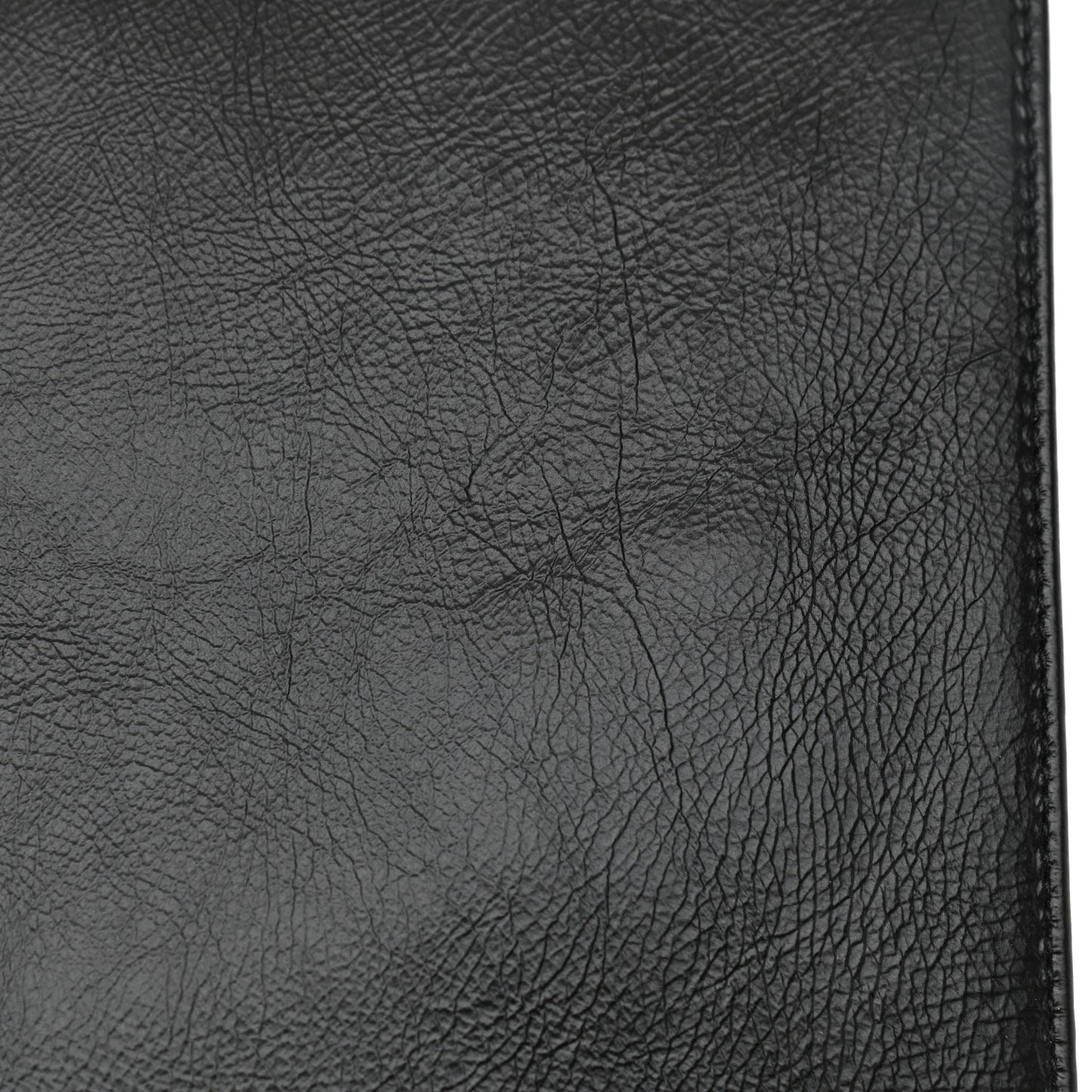 Shiny Aged Calfskin North South Shopping Bag Black