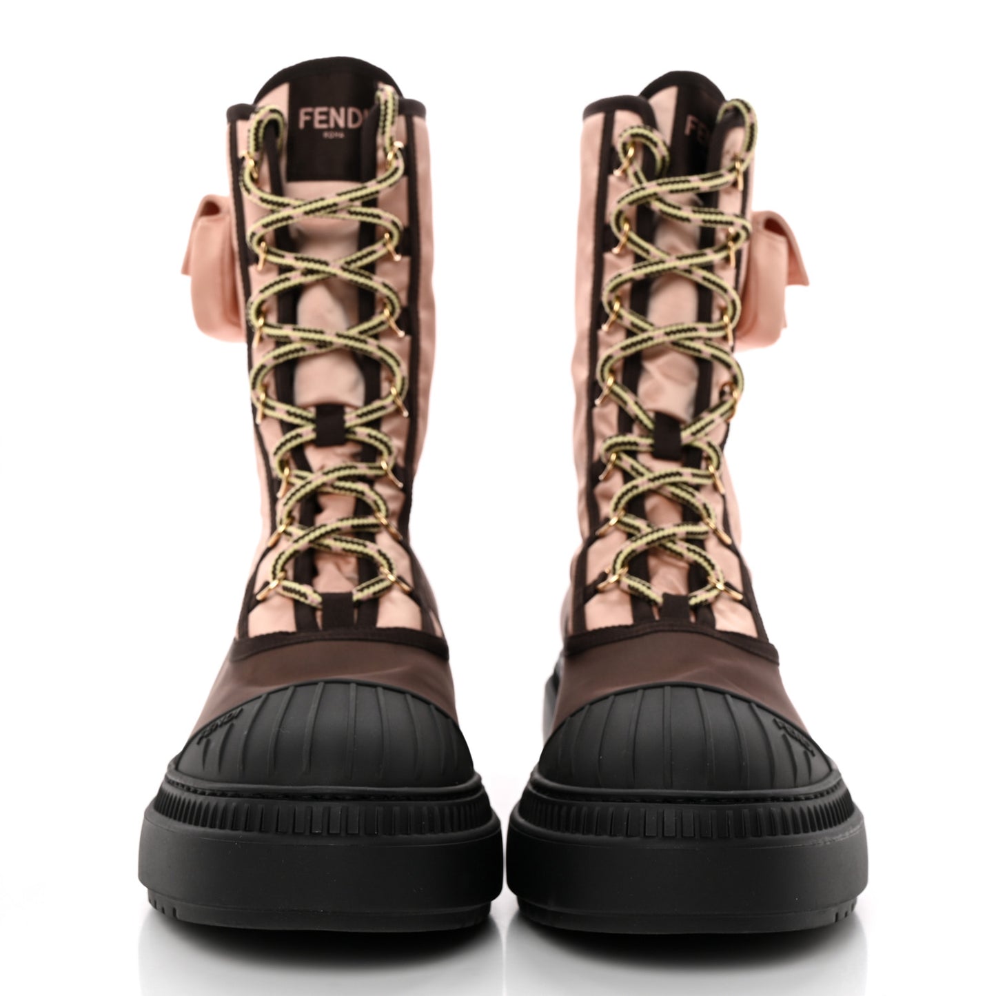 Nylon Baguette Domino 50mm Biker Boots 41 Baby Pink Nolita