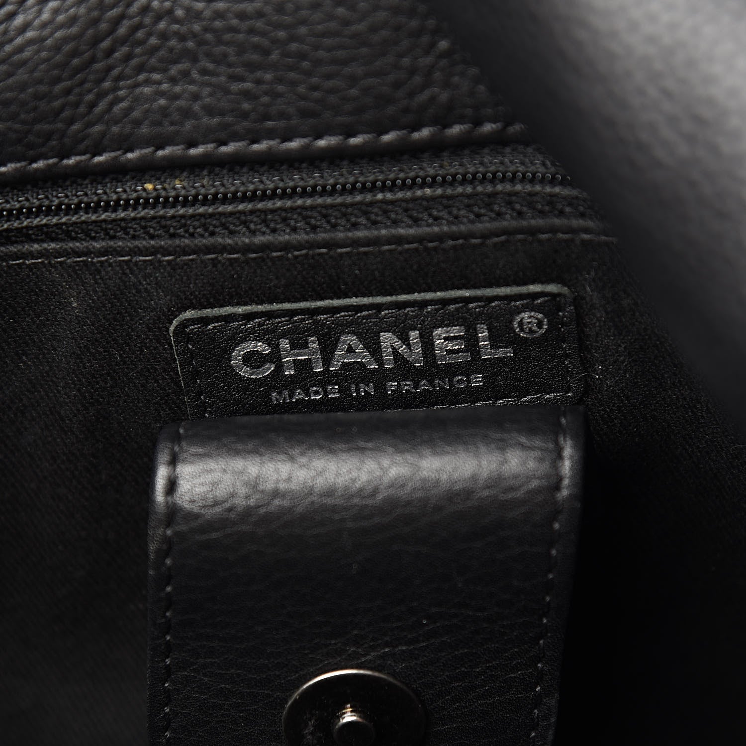 Chanel Calfskin Quilted Couture Messenger Black 6 of 12