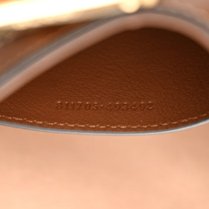 Gucci GG Supreme Monogram Calfskin Small Padlock Chain Shoulder Bag Beige Ebony Brown Sugar 7 of 11