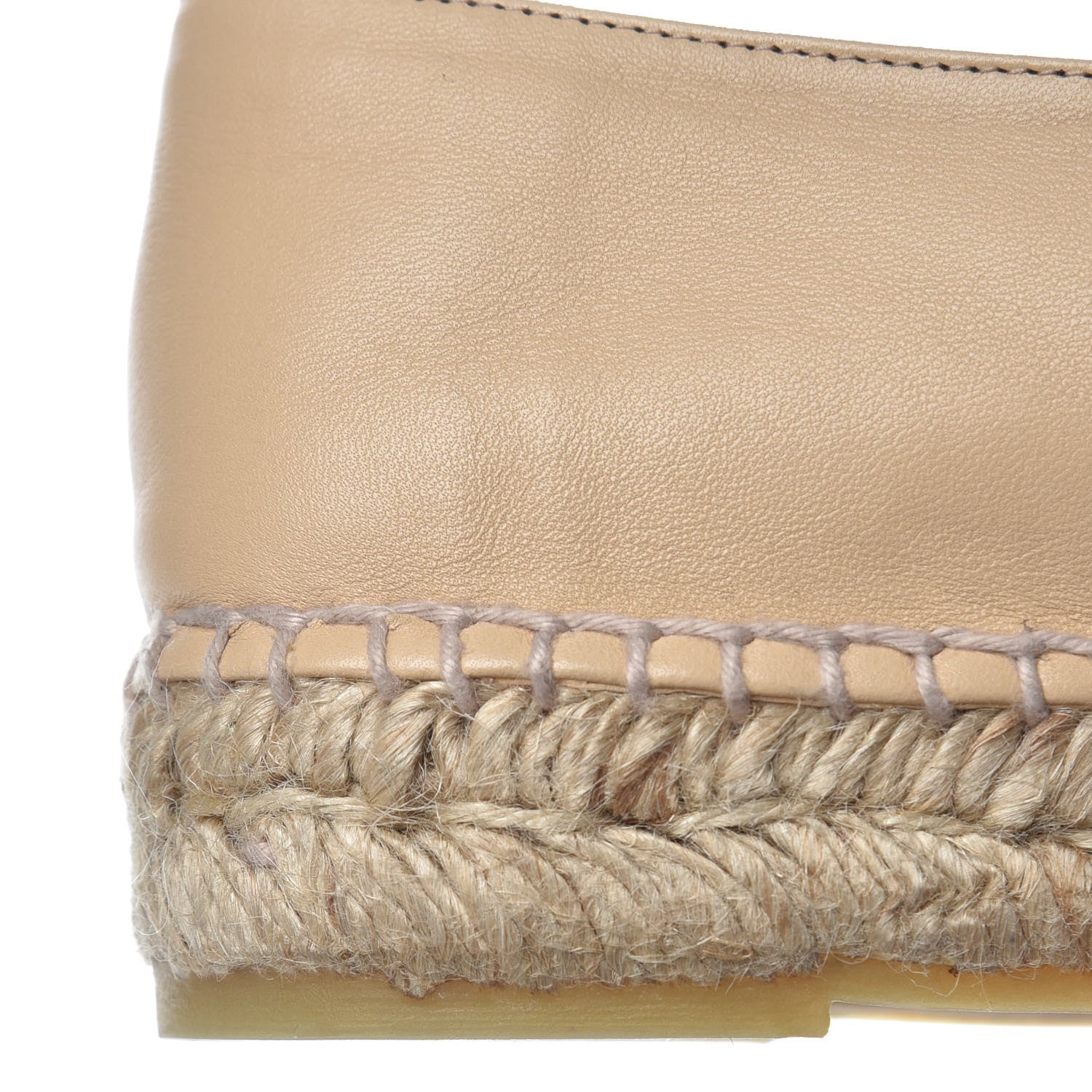 Chanel Lambskin CC Espadrilles 40 Beige Black 12 of 13