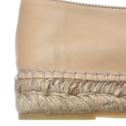 Chanel Lambskin CC Espadrilles 40 Beige Black 12 of 13