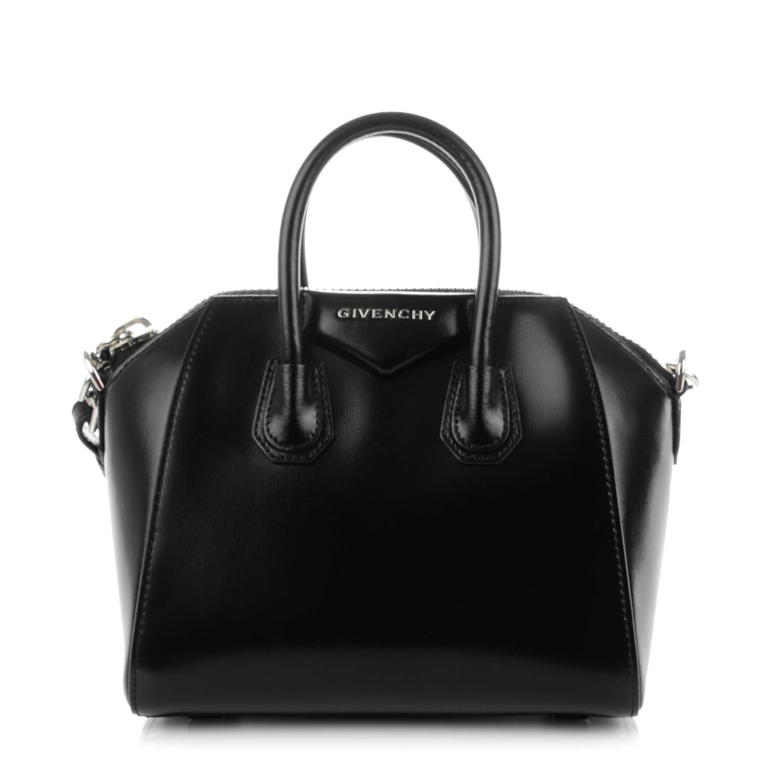 Givenchy Shiny Lord Calfskin Mini Antigona Black 1 of 7