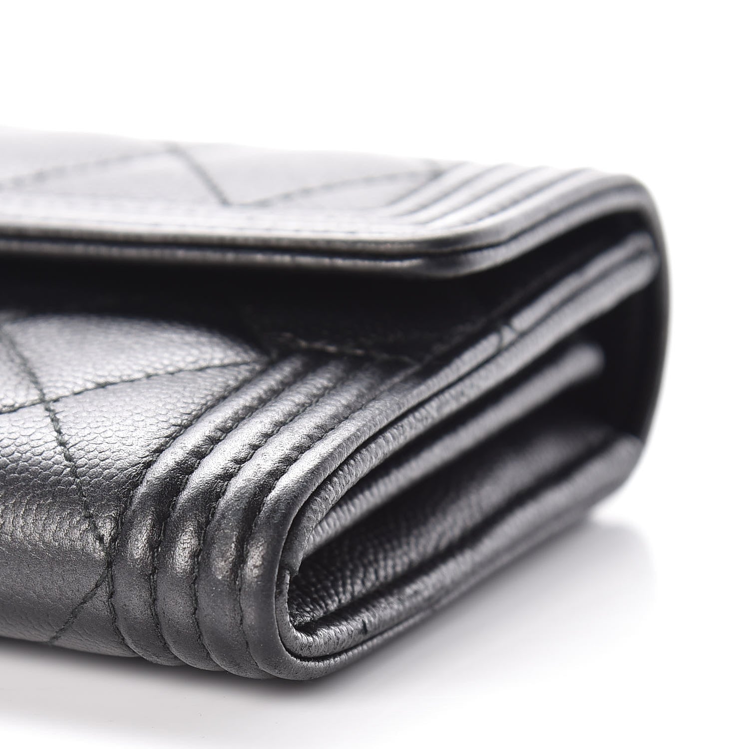 Chanel Caviar Quilted Boy Flap Wallet So Black 7 of 12