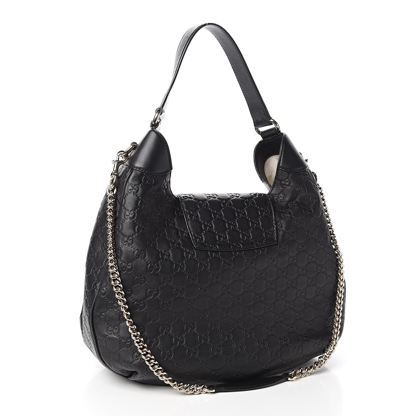 Guccissima Medium Emily Hobo Black