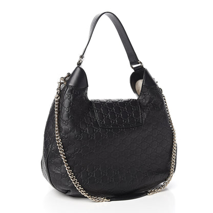 Gucci Guccissima Medium Emily Hobo Black 2 of 9