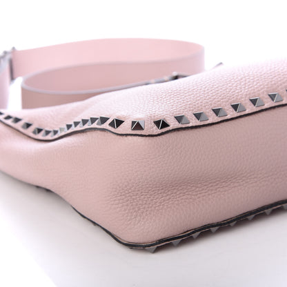 Valentino Garavani Pebbled Calfskin Small Rockstud Flip-Lock Messenger Bag Poudre 7 of 8