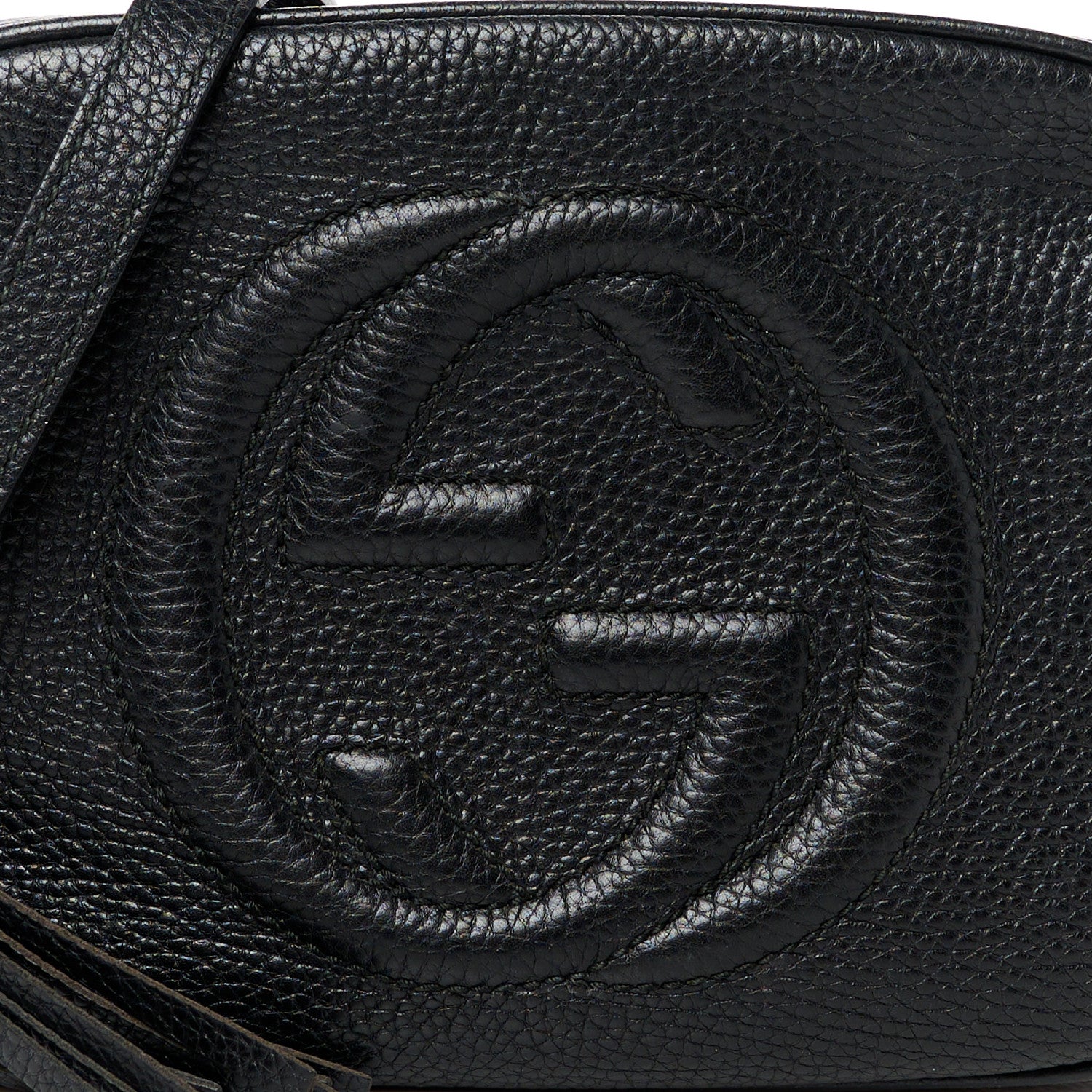 Gucci Pebbled Calfskin Small Soho Disco Bag Black 9 of 14