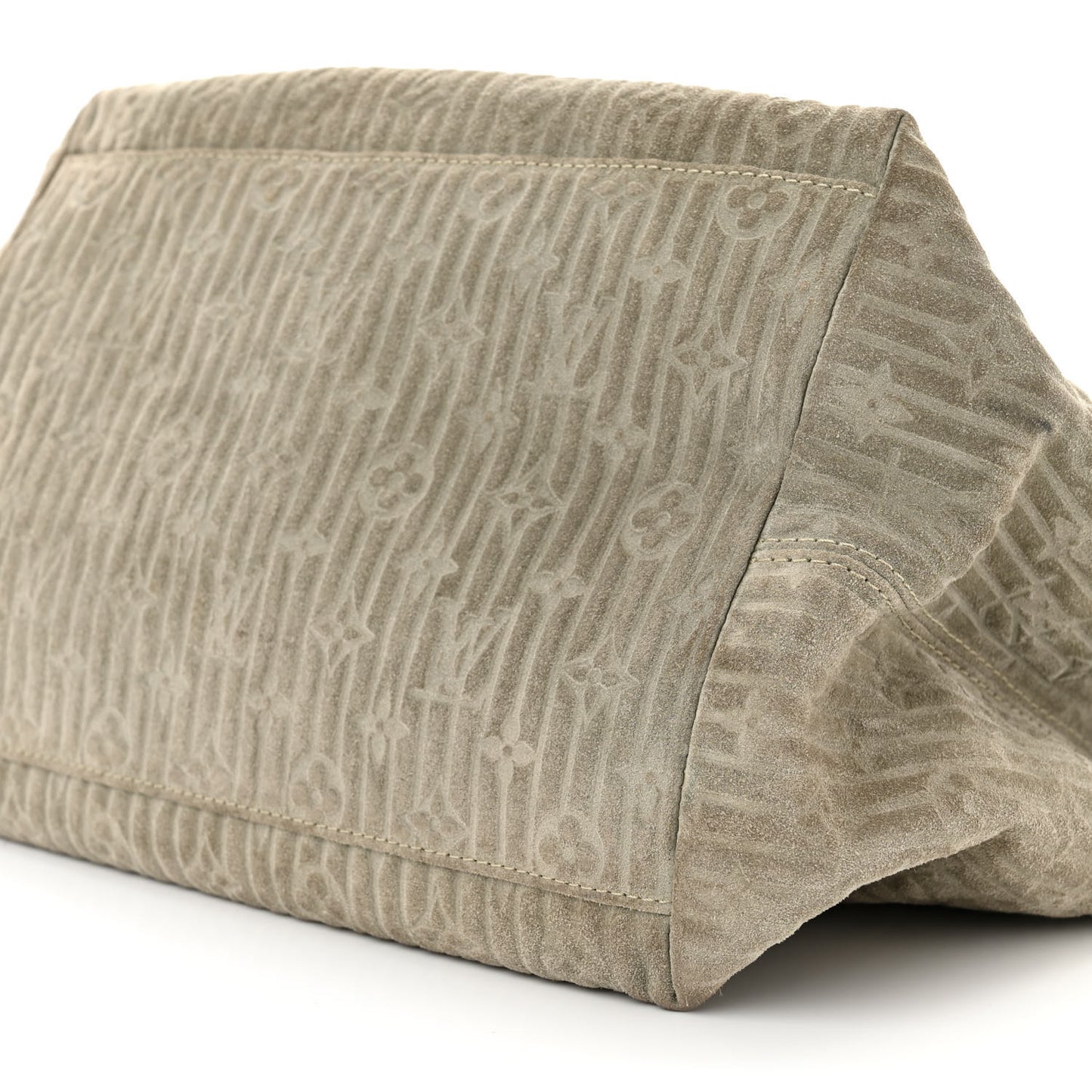 Suede Snakeskin Monogram Embossed Whisper PM Jade