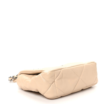 Chanel Lambskin Quilted Medium Chanel 19 Flap Beige 4 of 12