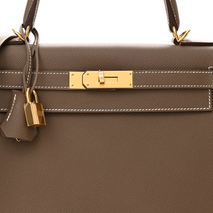 Hermes Epsom Kelly Sellier 28 Etoupe 8 of 13