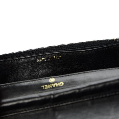 Chanel Caviar Timeless CC Wallet On Chain WOC Black 9 of 11