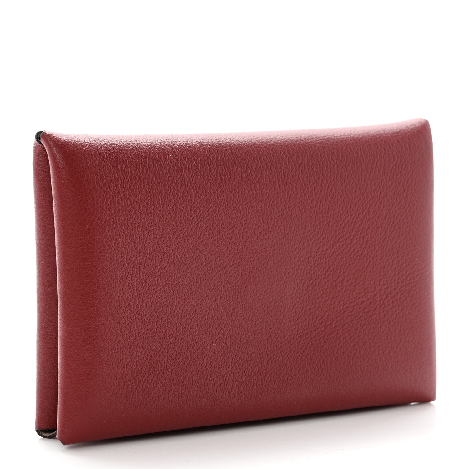 Hermes Evercolor Verso Calvi Card Case Rouge Grenat Glycine 3 of 6