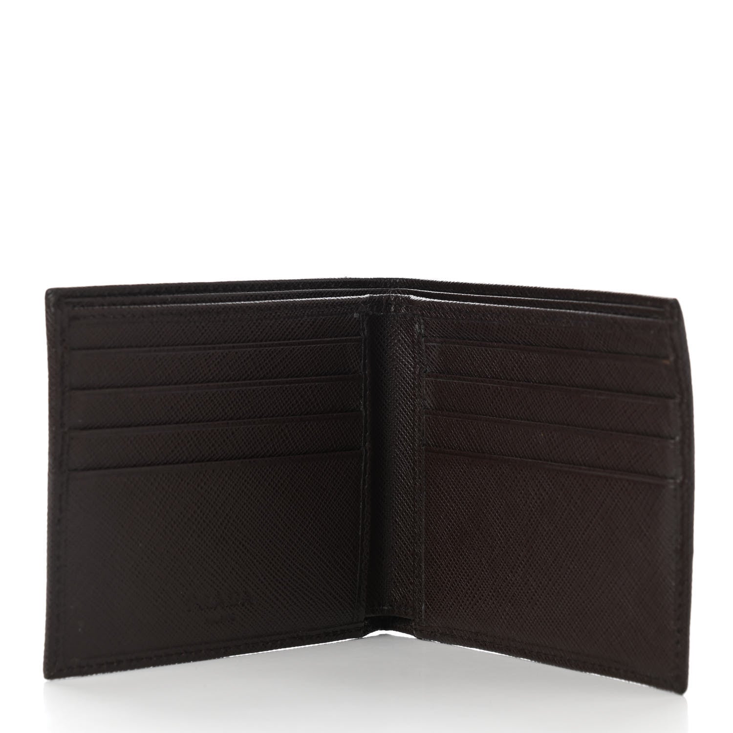 Prada Saffiano Bi-Fold Wallet Caffe 5 of 6