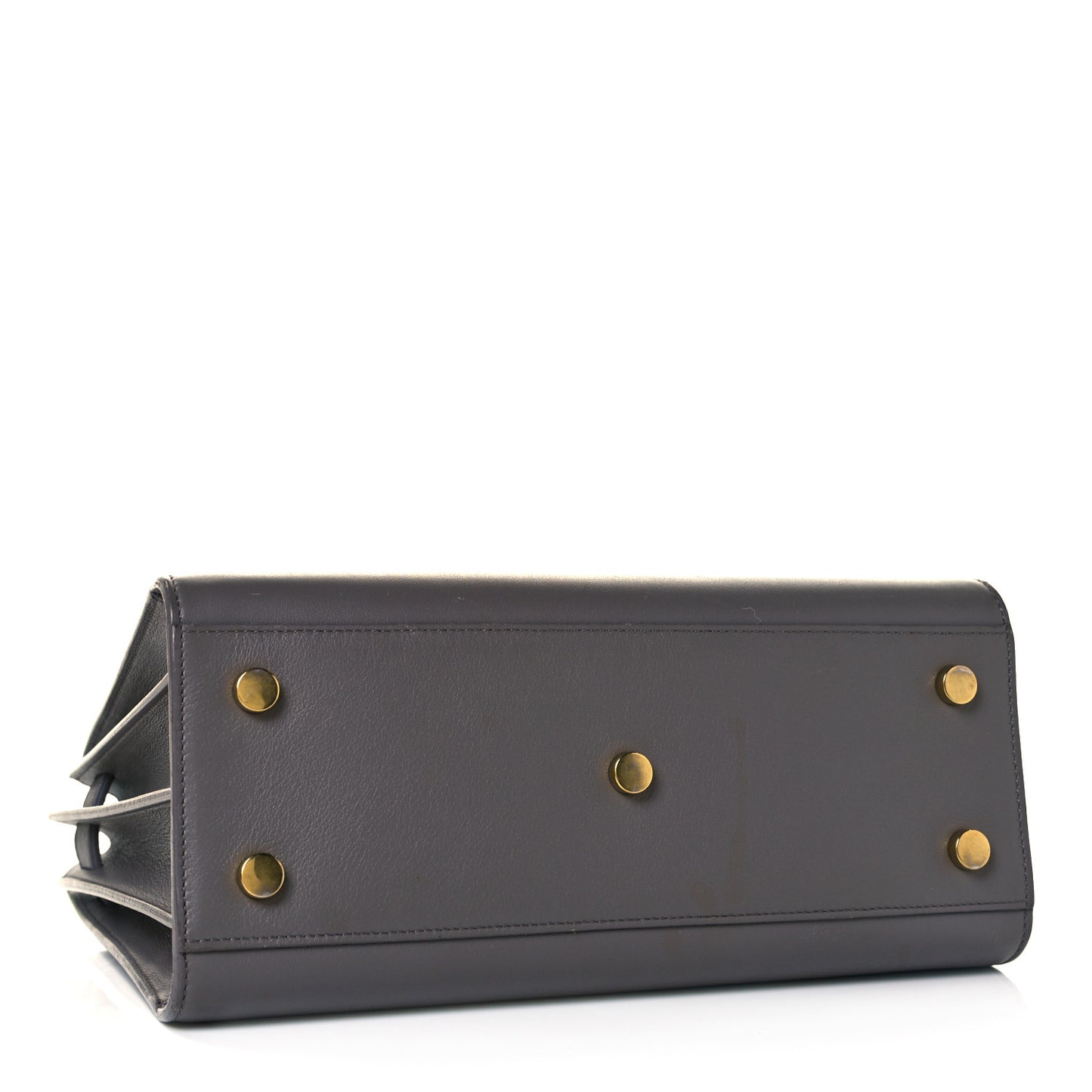 Grained Calfskin Baby Sac De Jour Fog