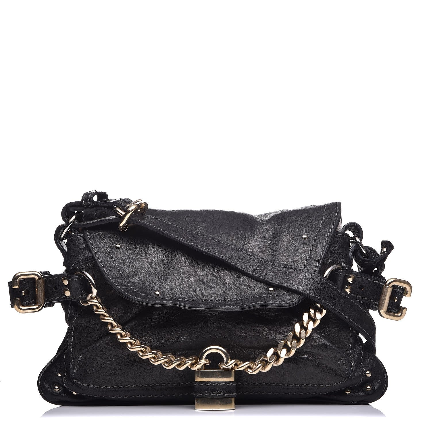 Chloe Lambskin Paddington Capsule Satchel Black 1 of 11