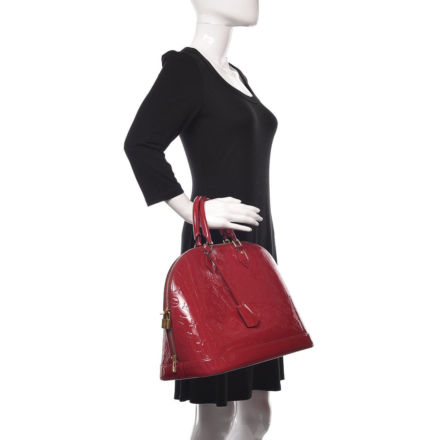Louis Vuitton Vernis Alma GM Rose Indien 2 of 16