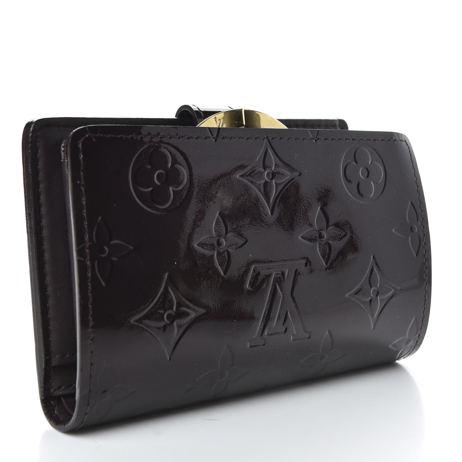 Louis Vuitton Vernis French Purse Wallet Amarante 3 of 6