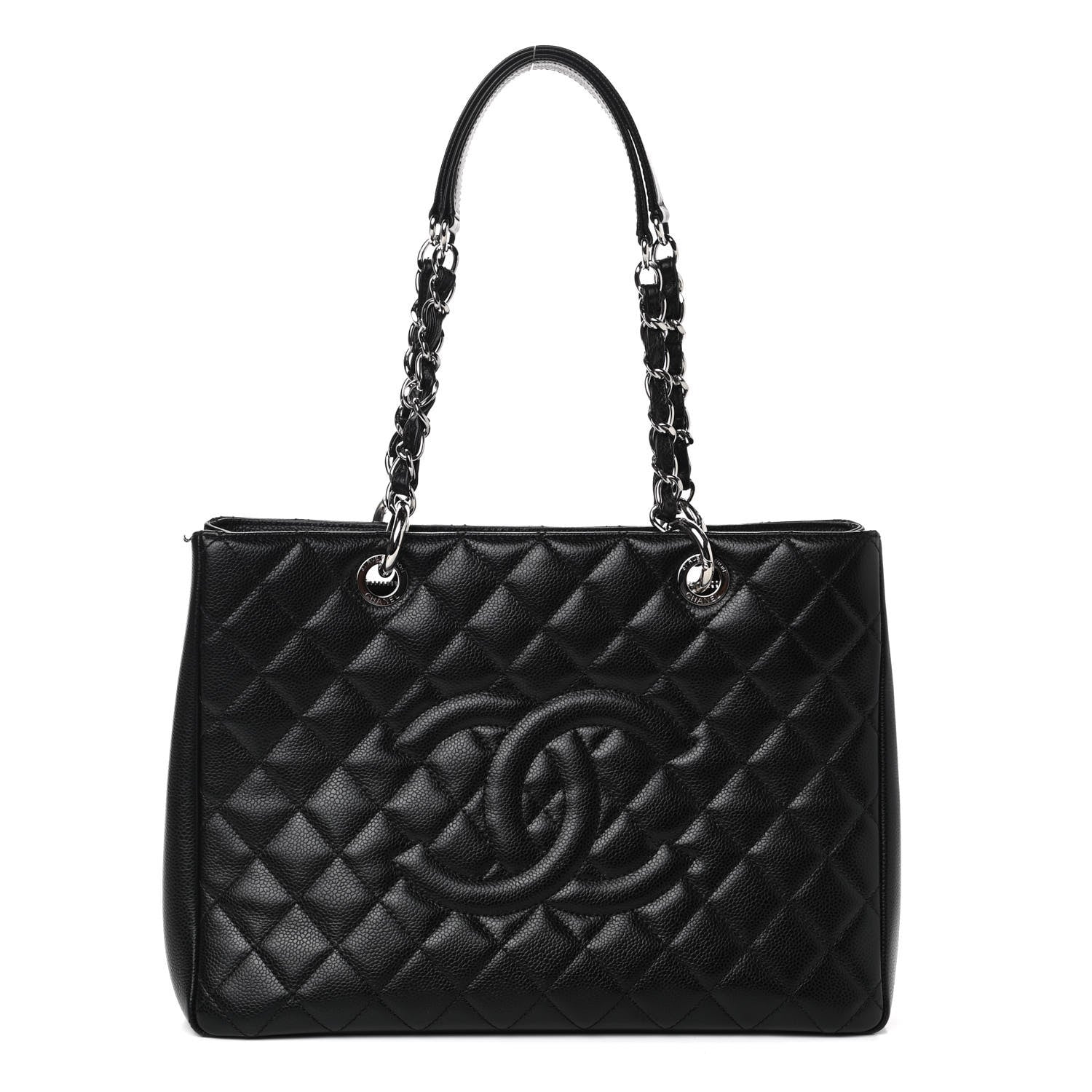 Chanel Caviar Quilted Grand Shopping Tote GST Black 1 of 11