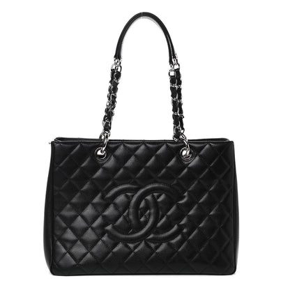 Chanel Caviar Quilted Grand Shopping Tote GST Black 1 of 11