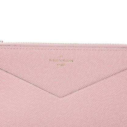 Louis Vuitton Calfskin Jeanne Wallet Zippered Insert Rose Ballerine 6 of 6