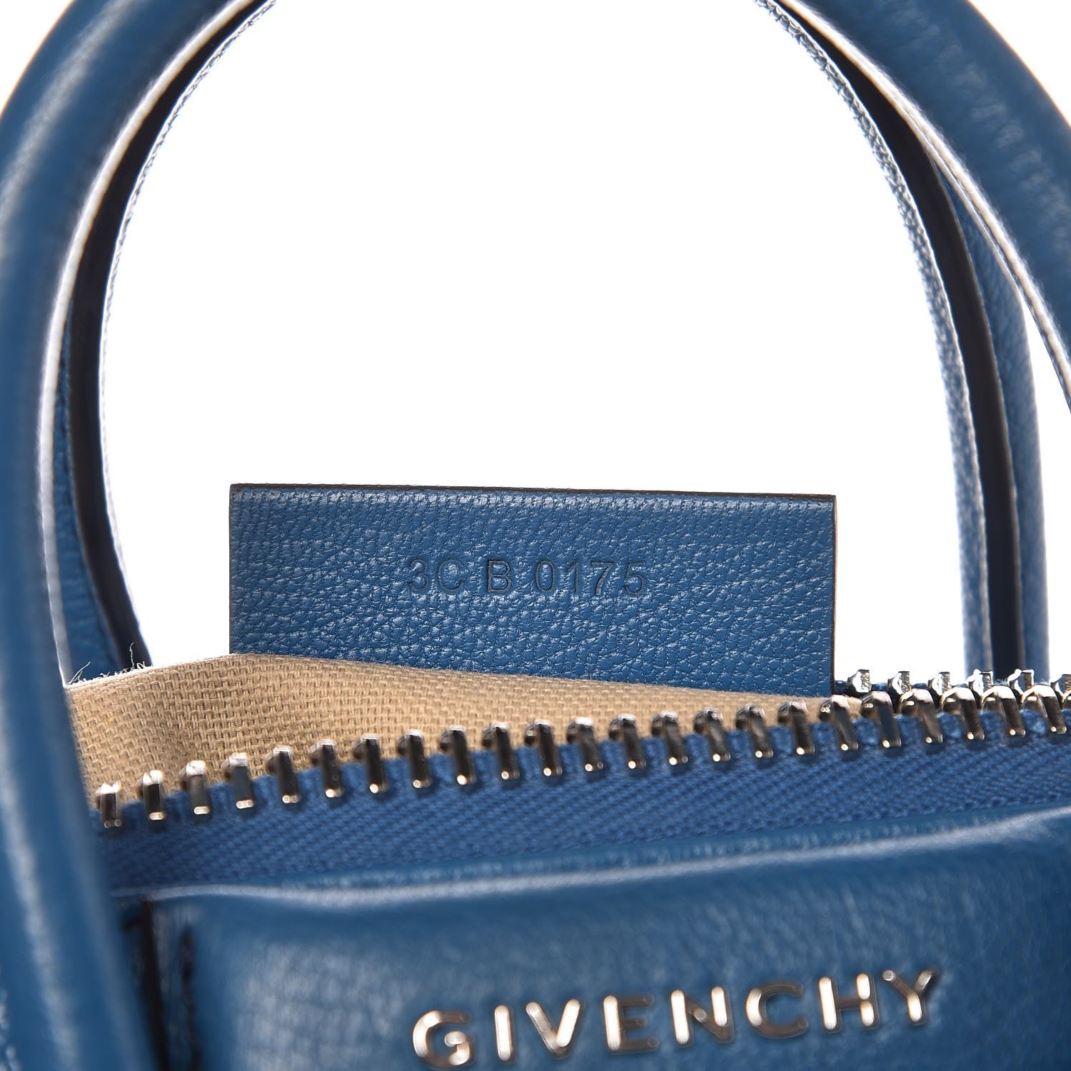 Givenchy Sugar Goatskin Mini Antigona Electric Blue 6 of 10