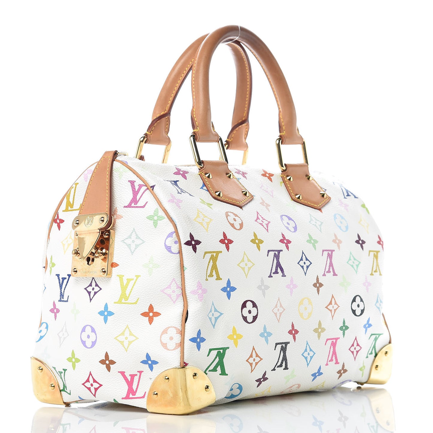 Monogram Multicolor Speedy 30 White