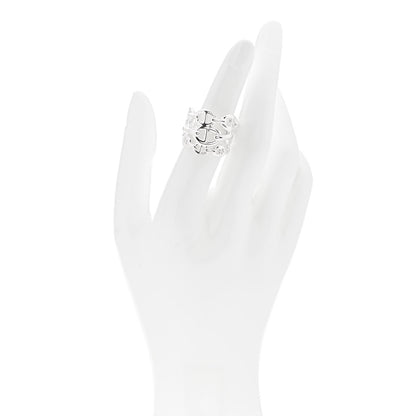 Hermes Sterling Silver GM Chaine d'Ancre Enchainee Band Ring 51 5.75 2 of 6