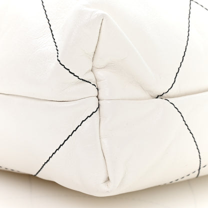 Chanel Shiny Calfskin Quilted Chanel 22 White Black 10 of 11