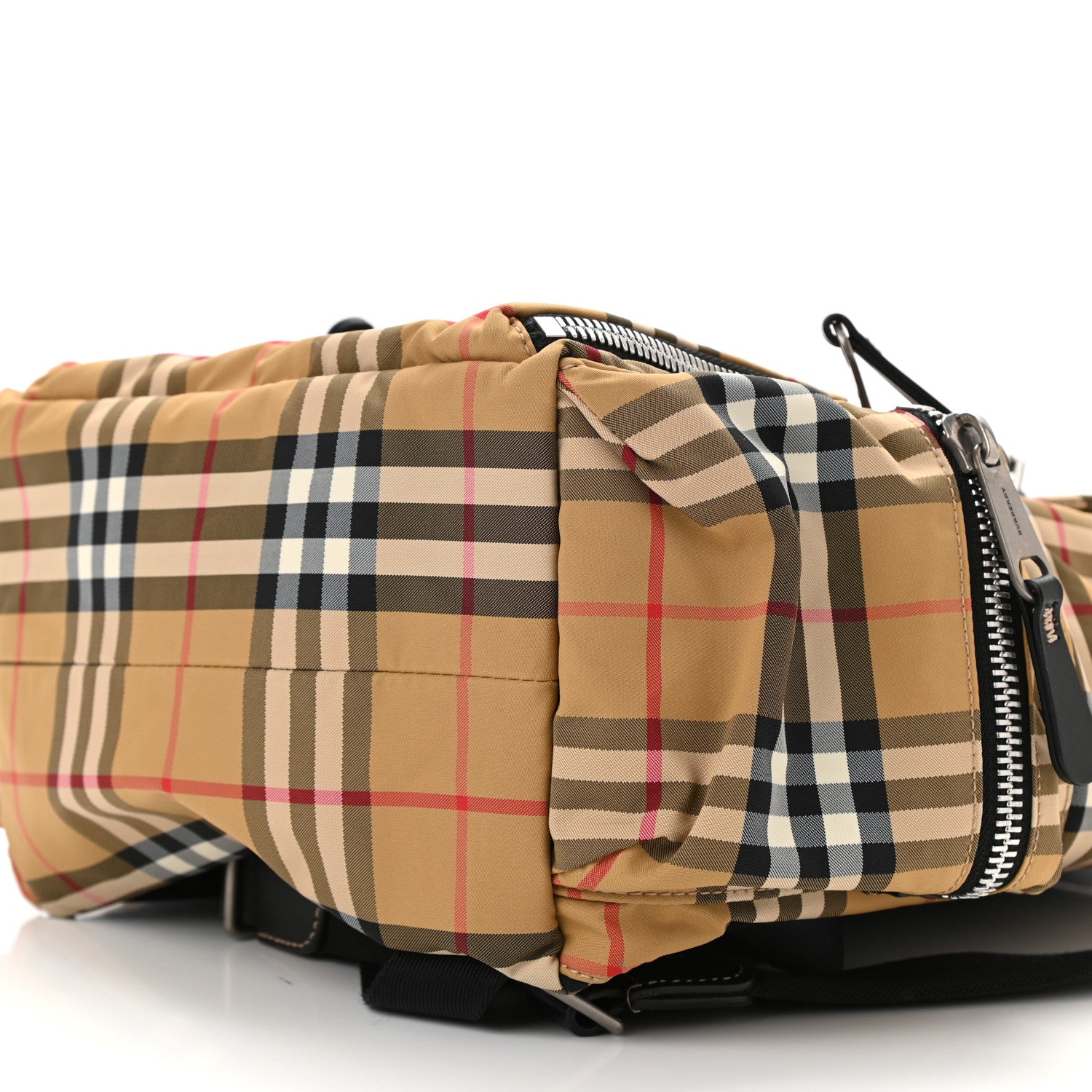 Burberry Nylon Vintage Check Medium Rucksack Backpack Antique Yellow 10 of 10