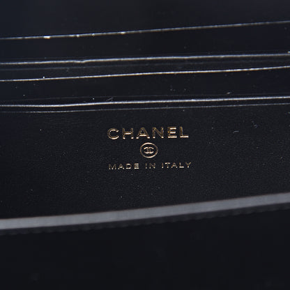 Chanel Caviar Quilted CC Filigree Vanity Clutch With Chain Black 5 of 9