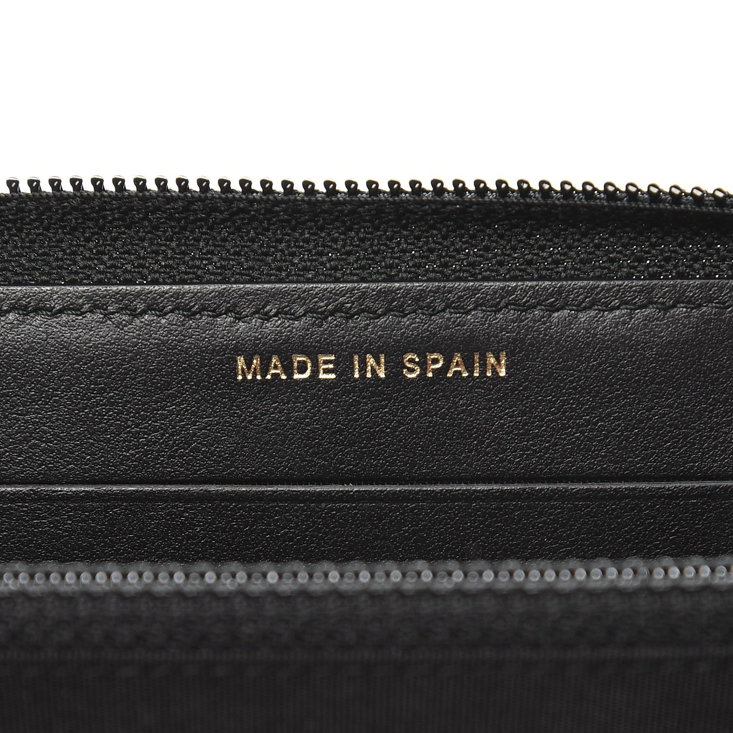 Caviar Quilted Boy Small Zip Around Wallet Black
