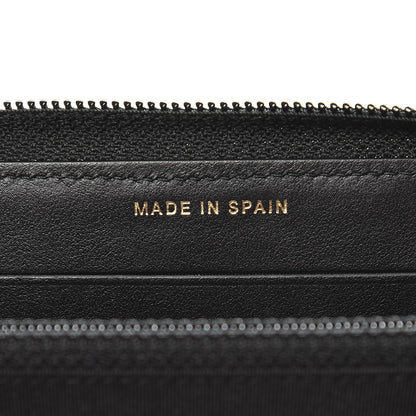 Chanel Caviar Quilted Boy Small Zip Around Wallet Black 7 of 9