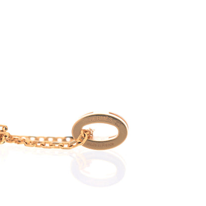 Hermes Lacquered Gold Mini Pop H Pendant Necklace Black 5 of 5