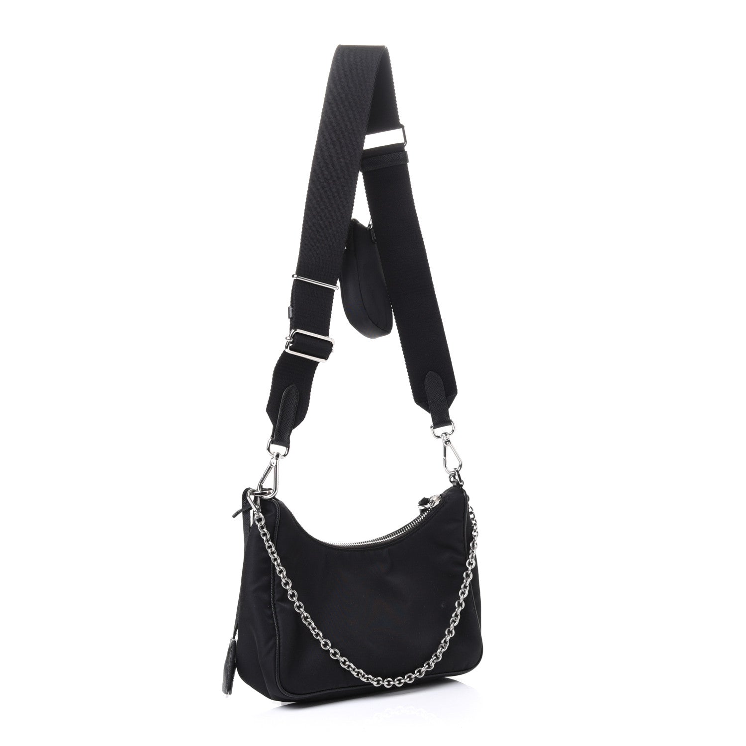 Prada Nylon Re-Edition 2005 Shoulder Bag Black 2 of 4