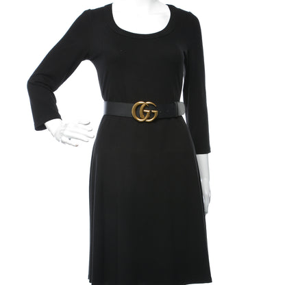 Gucci Calfskin Double G 40mm Belt 80 32 Black 2 of 8