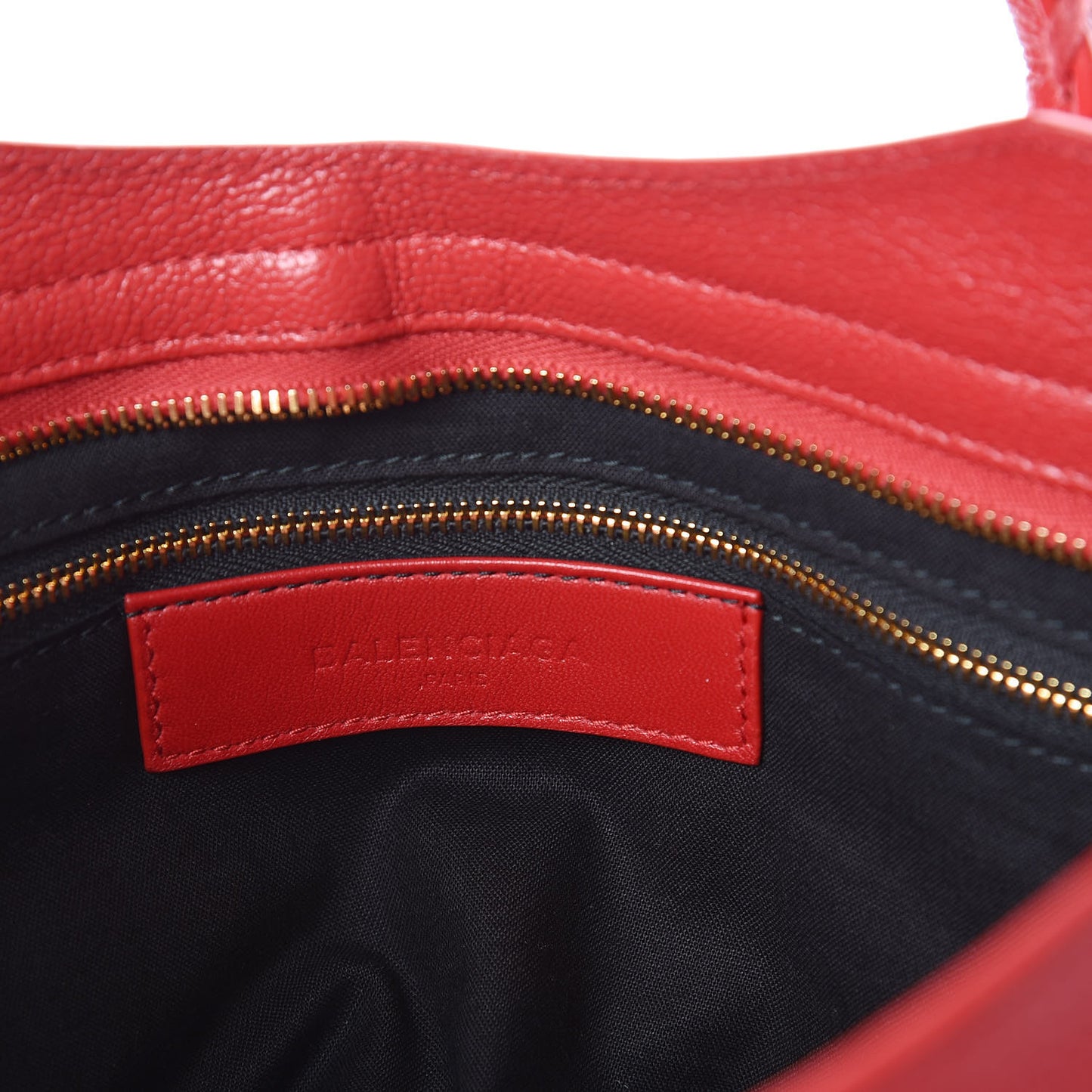 Chevre Gold Metallic Edge Hardware City Rouge Grenade