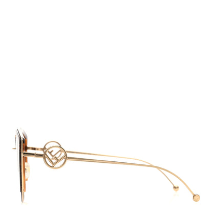 Fendi Metal Acetate F is Fendi FF Cat Eye Sunglasses FF 0290/S Gold 3 of 8