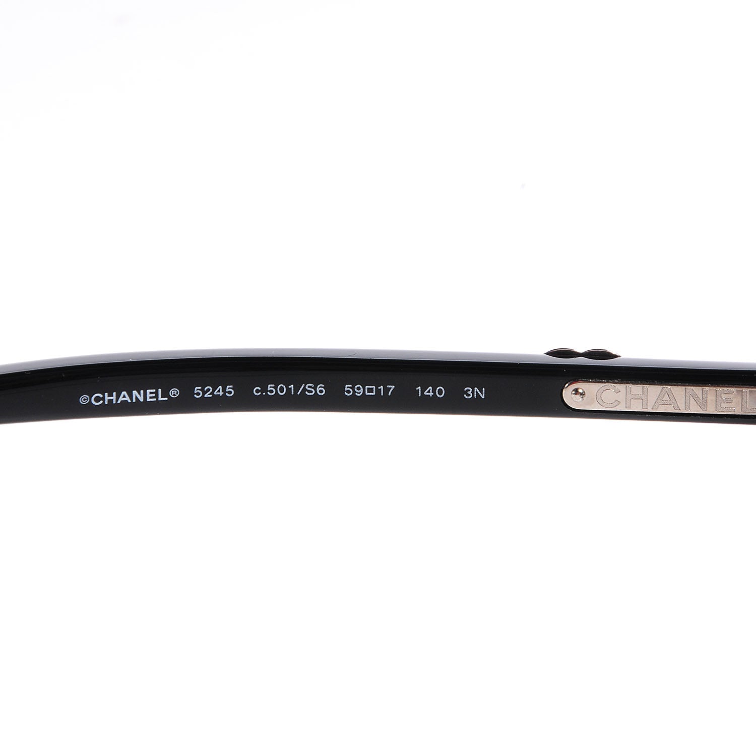 Chanel CC Logo Sunglasses Black 5245 4 of 6