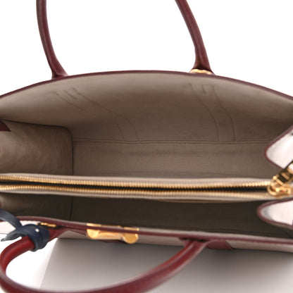 Louis Vuitton Monogram Cuir Plume Very Tote MM Mastic Raisin 5 of 10