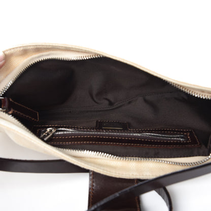 Fendi Zucca Shoulder Bag Beige 5 of 7