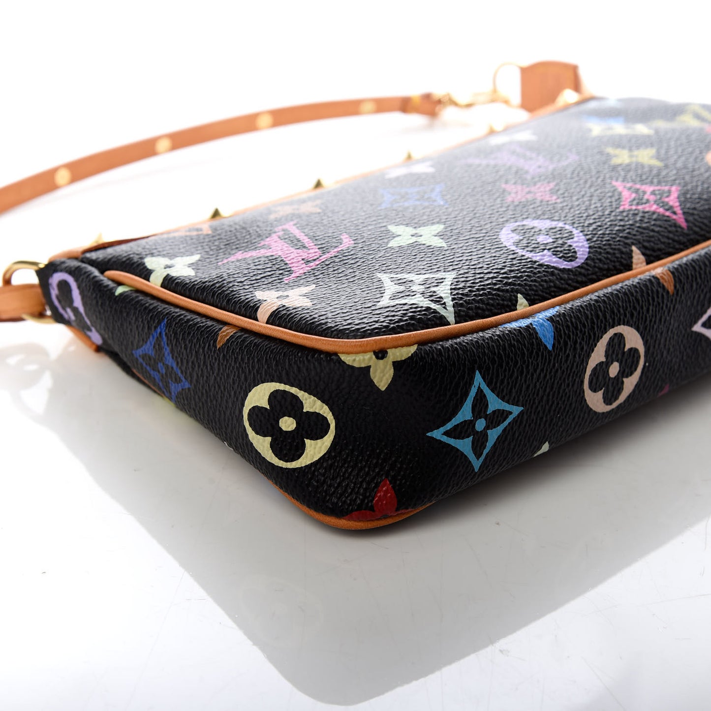 Monogram Multicolor Pochette Accessories Black